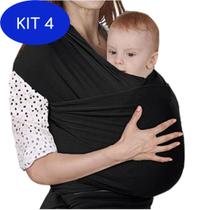 Kit 4 Sling Wrap Para Carregar Bebês - Organibox