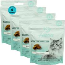 Kit 4 Snacks Hana Healthy Life Cat Sensations Para Gatos Adultos 60g Kit 4 Snacks Hana Healthy Life Cat Sensations Para Gatos Adultos 60g