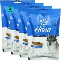 Kit 4 Snacks Hana Healthy Life Dental Care Para Cães Adultos 100g
