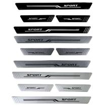 Kit 4 Soleiras de Porta Carro Esportiva Universal Todas As Marcas