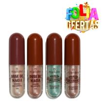 Kit 4 Sombra Iluminador Holográfica Dose Magia Mia Make 3,5g Kit 4 Sombra Iluminador Holográfica Dose Magia Mia Make 3,5g