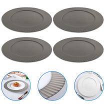 Kit 4 Souplast Mesa Posta Jogo Americano Moderno Decoração Cozinha