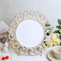 Kit 4 Sousplat Europeu Vintage Buffet Alto Relevo Mesa Posta