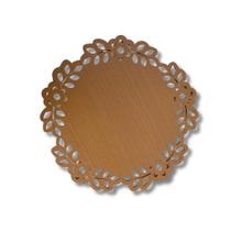 Kit 4 Sousplat Supla Mesa Posta Provençal Floral Arabesco MDF