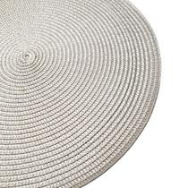 Kit 4 Sousplats Yoi Red Prata 38Cmx38Cm