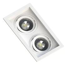 Kit 4 Spot Embutir Multi Recuado Saveenergy 2 Dicroica Duplo com Lampada