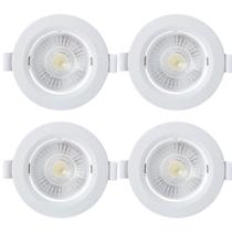 Kit 4 Spot Embutir Taschibra Alltop Redondo Led 7W 6500K Kit 4 Spot Embutir Taschibra Alltop Redondo Led 7W 6500K