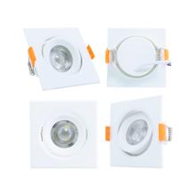 Kit 4 Spot Led 3w Downlight Branco Embutir Teto quadrado