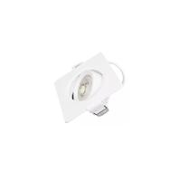 Kit 4 Spot Led 3w Downlight Quadrado Branco Embutir Teto
