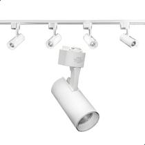 Kit 4 Spot Led 7w e Trilho Eletrificado 1m 127v 220v Bivolt Moderno Econômico Kit 4 Spot Led 7w e Trilho Eletrificado 1m 127v 220v Bivolt Moderno Econômico
