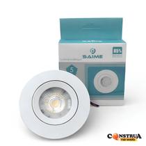 Kit 4 Spot Led Embutir Redondo 5w Saime Branco Quente 3000k Bivolt