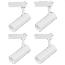 Kit 4 Spot Led MR16 para Trilho Eletrificado Branco 110/220v