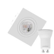 Kit 4 Spot Plana Dicroica Mr11 Bco+Lâmpada Led 4W 4000K