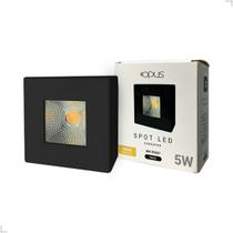 Kit 4 Spot Sobrepor Quadrado 3000K 5W