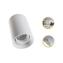 Kit 4 Spot Sobrepor Redondo Direcionável + Lâmpada Led Mr16