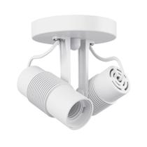 Kit 4 Spot Taschibra Sobrepor VITTO 2xE27 para Lâmpada LED