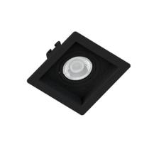KIT 4 Spots Embutir MR16 Quadrado Preto Recuado - SaveEnergy