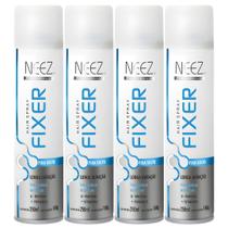 Kit 4 Spray Fixador De Cabelo Profissional Neez Laque Capilar Fixa Solto Longa Duração 250ml Kit 4 Spray Fixador De Cabelo Profissional Neez Laque Capilar Fixa Solto Longa Duração 250ml