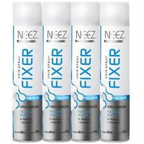 Kit 4 Spray Fixador De Cabelo Profissional Neez Laque Capilar Fixa Solto Longa Duração 400ml Kit 4 Spray Fixador De Cabelo Profissional Neez Laque Capilar Fixa Solto Longa Duração 400ml