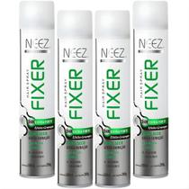 Kit 4 Spray Fixador De Cabelo Profissional Neez Laque Extra Forte Efeito Grampo 24 Horas 400ml Kit 4 Spray Fixador De Cabelo Profissional Neez Laque Extra Forte Efeito Grampo 24 Horas 400ml