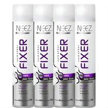 Kit 4 Spray Fixador De Cabelo Profissional Neez Laque Fixação Forte Jato Seco 18 Horas 400ml Kit 4 Spray Fixador De Cabelo Profissional Neez Laque Fixação Forte Jato Seco 18 Horas 400ml