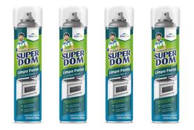 Kit 4 Spray Limpa Forno Desengordurante Domline 300ml