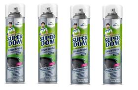 Kit 4 Spray Limpa Grelha Domline Desincrusta Gordura 300Ml