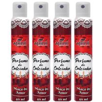 Kit 4 Sprays Perfumador de Calcinha Sensual Cheiros Variados