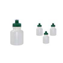 Kit 4 Squeezes 300Ml Tampa Fibra Madeira Verde
