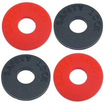 KIT 4 Strap Block trava correia guitarra VERMELHA E PRETA