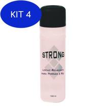 Kit 4 Strong Loção Relaxante Pernas E Pés 150Ml/New