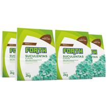 Kit 4 Substrato Forth para Suculentas e Cactos - 2 Kg