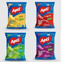 Kit 4 Suco Refresco Em Po Sabores Variados Apti - 1 Kg