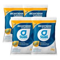 Kit 4 Sulfato Alumínio Decantador Clarificante Piscina Suall