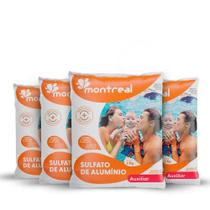 Kit 4 Sulfato Alumínio Decantador Piscina Floculada Limpeza 2 Kg Montreali Kit 4 Sulfato Alumínio Decantador Piscina Floculada Limpeza 2 Kg Montreali