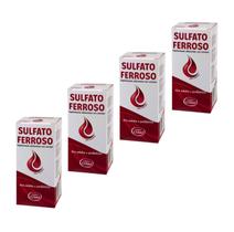 Kit 4 Sulfato Ferroso Xarope 120ml Sabor Chocolate - Natus Kit 4 Sulfato Ferroso Xarope 120ml Sabor Chocolate - Natus