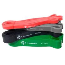 Kit 4 Super Band Elástico Musculação Treino Academia Kit 4 Super Band Elástico Musculação Treino Academia