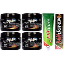 Kit 4 Super Gel 30 Ervas 250G + 1 Pomada Mil Dores 100G