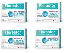 Kit 4 Suplemento Alimentar Florastor 12 Cps -União Química Kit 4 Suplemento Alimentar Florastor 12 Cps -União Química