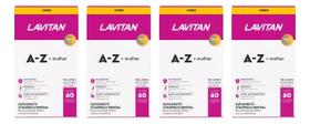 Kit 4 Suplemento Lavitan A-Z Mulher Com 60 Cp - Cimed