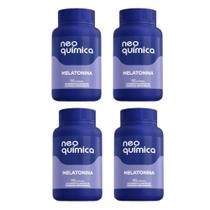 Kit 4 Suplemento Melatonina Com 90 Comprimidos - Neo Química Kit 4 Suplemento Melatonina Com 90 Comprimidos - Neo Química