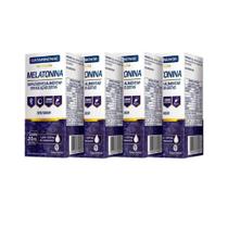 Kit 4 Suplemento Melatonina Gotas Sem Sabor 20mL Catarinense