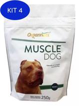 Kit 4 Suplemento Muscular Para Cães Muscle Dog Organnact