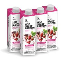 Kit 4 Suplemento NOT SHAKE Protein 16g Morango Tâmara 250ml