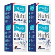 Kit 4 Suplemento Nutri Homem Com 60 Cáps Gel - Equaliv