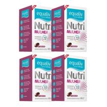 Kit 4 Suplemento Nutri Mulher Com 60 Cápsulas Gel - Equaliv Kit 4 Suplemento Nutri Mulher Com 60 Cápsulas Gel - Equaliv