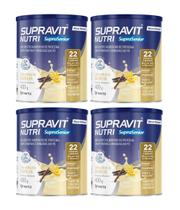 Kit 4 Suplemento Supravit Nutri Baunilha 400g - Hertz Kit 4 Suplemento Supravit Nutri Baunilha 400g - Hertz