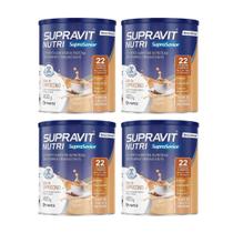 Kit 4 Suplemento Supravit Nutri Cappuccino 400g Hertz Kit 4 Suplemento Supravit Nutri Cappuccino 400g Hertz