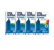 Kit 4 Suplemento Vita Supraz Homem 60 Comp - União Química