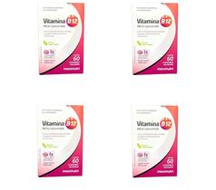 Kit 4 Suplemento Vitamina B12 Mastigáveis 60Cps - Maxinutri